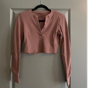 SKIMS Waffle Long Sleeve Henley